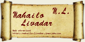 Mahailo Livadar vizit kartica